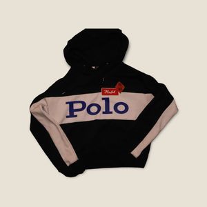 Polo Ralph Lauren Big Logo Patches Hoodie Black Size L